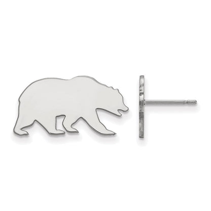 Sterlingsilber Rhodiniert Logoart University Of California Berkeley Bär Klein Ohrstecker
