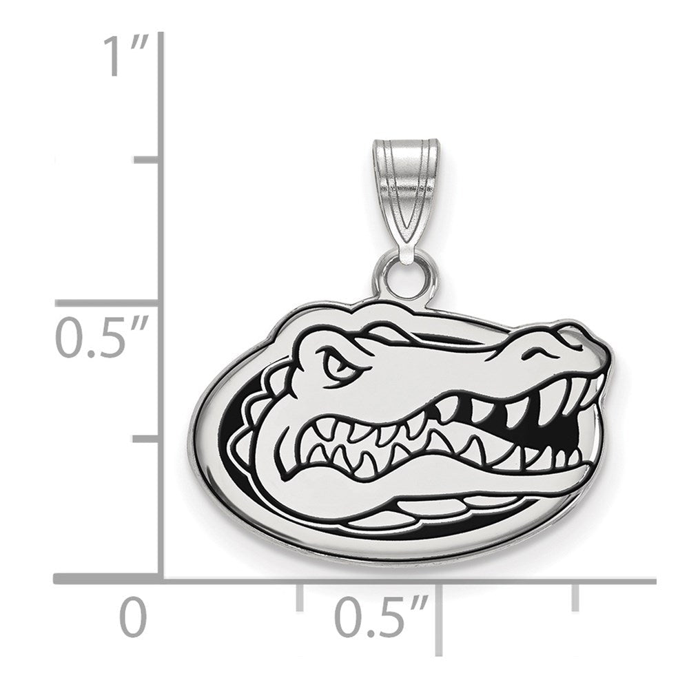 Sterlingsilber Rhodiniert Logoart University Of Florida Gator Klein Emailliert Anhänger