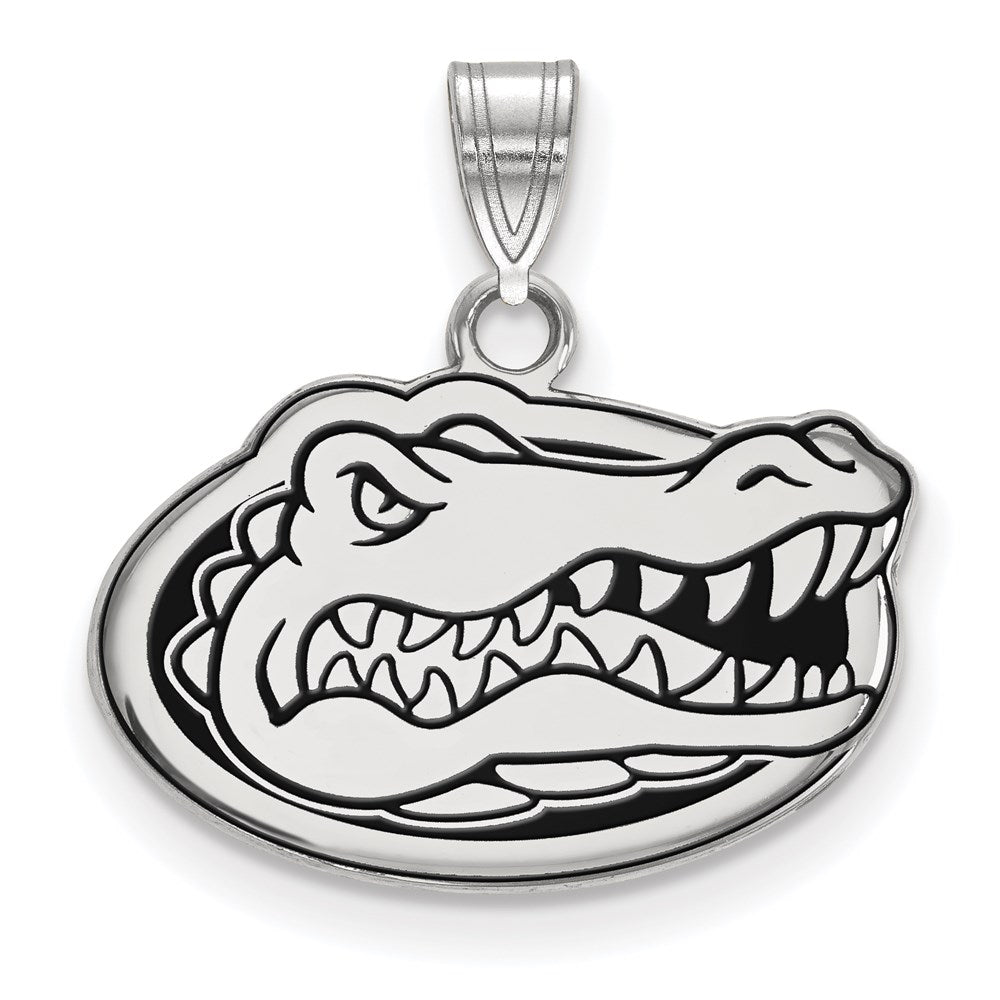 Sterlingsilber Rhodiniert Logoart University Of Florida Gator Klein Emailliert Anhänger