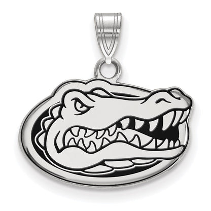 Sterlingsilber Rhodiniert Logoart University Of Florida Gator Klein Emailliert Anhänger