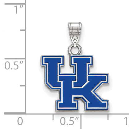 Sterlingsilber Rhodiniert Logoart University Of Kentucky U K Klein Emailliert Anhänger