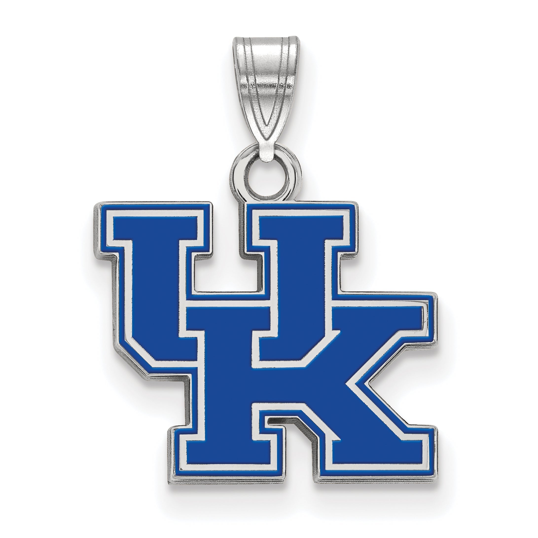 Sterlingsilber Rhodiniert Logoart University Of Kentucky U K Klein Emailliert Anhänger