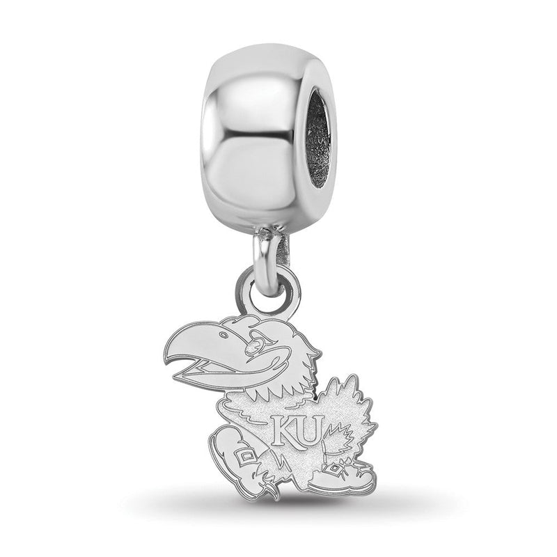 Sterlingsilber Rhodiniert Logoart University Of Kansas Xs Hängend Perle