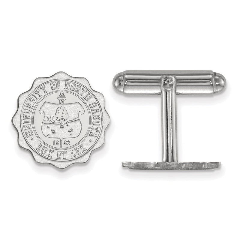 Sterlingsilber Rhodiniert Logoart Universität. Of North Dakota Wappen Manschette Knöpfe