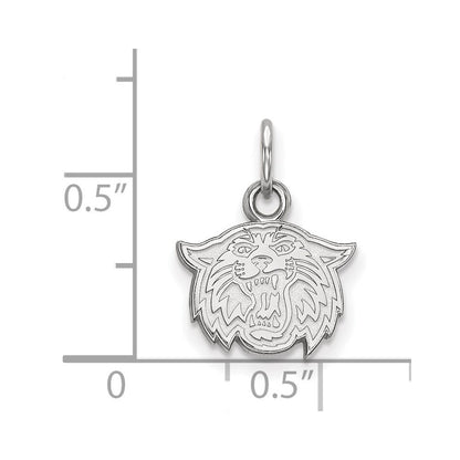 Sterlingsilber Rhodiniert Logoart Villanova University Wildkatze Extra Klein Anhänger