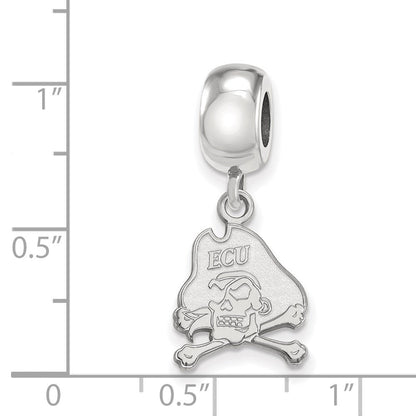Sterlingsilber Rhodiniert Logoart Ost Carolina U. Klein Hängend Perle