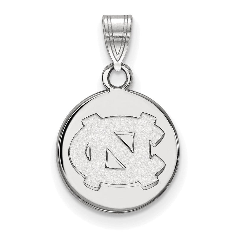10K Weißgold Logoart University Of North Carolina N C Klein Plättchen Anhänger