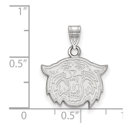 Sterlingsilber Rhodiniert Logoart Villanova University Wildkatze Klein Anhänger