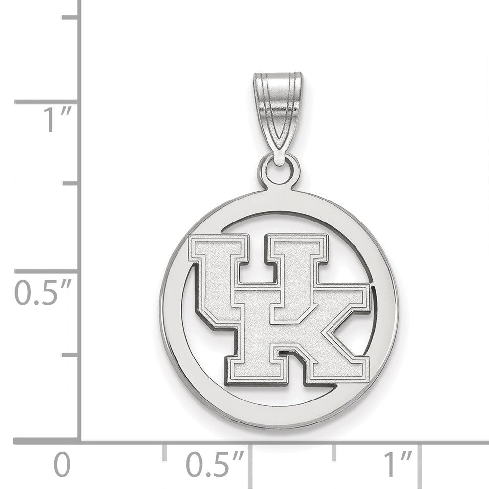 Sterlingsilber Rhodiniert Logoart University Of Kentucky U K Klein Kreis Anhänger
