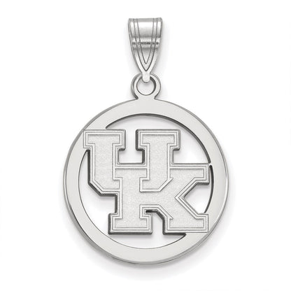 Sterlingsilber Rhodiniert Logoart University Of Kentucky U K Klein Kreis Anhänger