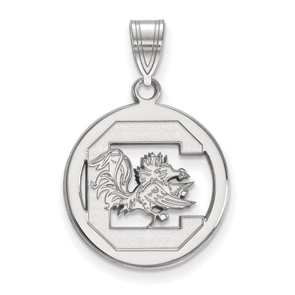 Sterlingsilber Rhodiniert Logoart University Of South Carolina Mittel Kreis Anhänger