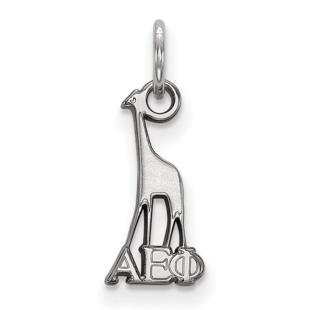Sterlingsilber Rhodiniert Logoart Alpha Epsilon Phi Sorority Symbol Extra Klein Anhänger