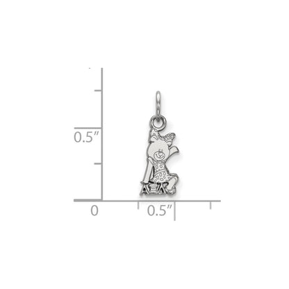 Sterlingsilber Rhodiniert Logoart Alpha Xi Delta Sorority Symbol Extra Klein Anhänger