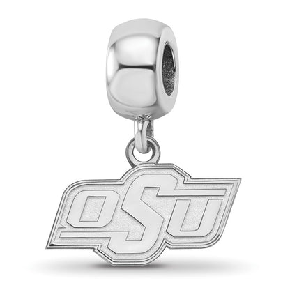 Sterlingsilber Rhodiniert Logoart Oklahoma State U. Xs Hängend Perle