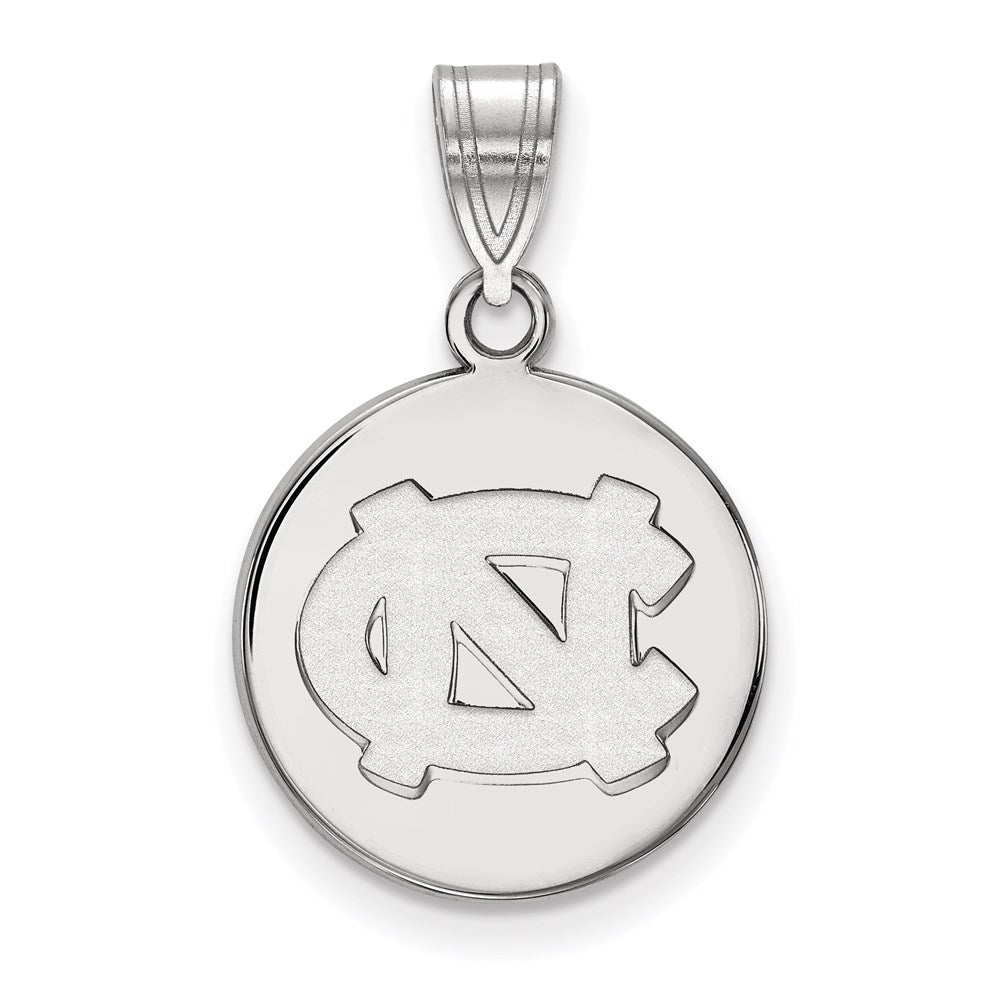 Sterlingsilber Rhodiniert Logoart University Of North Carolina N C Mittel Plättchen Anhänger
