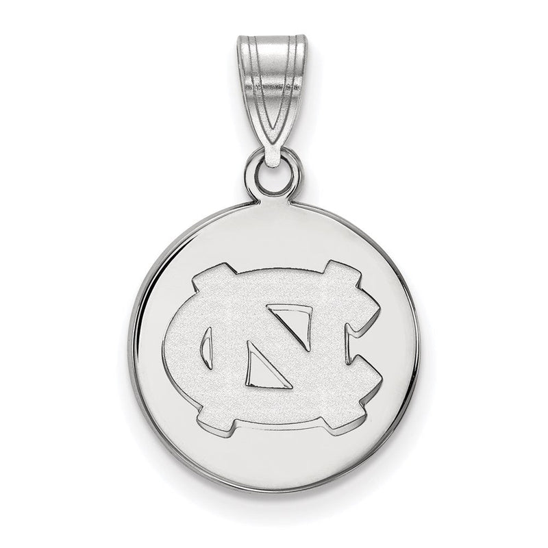 Sterlingsilber Rhodiniert Logoart University Of North Carolina N C Mittel Plättchen Anhänger