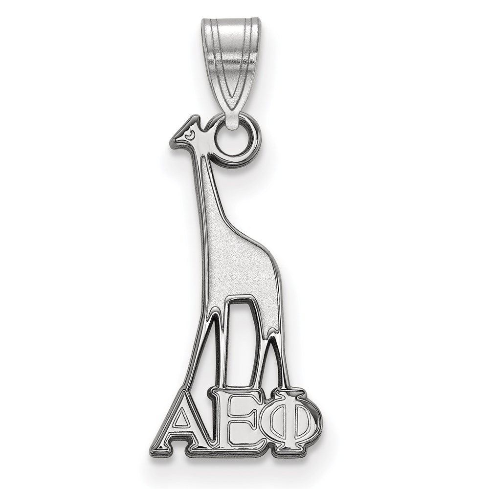 Sterlingsilber Rhodiniert Logoart Alpha Epsilon Phi Sorority Symbol Klein Anhänger