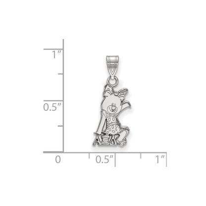 Sterlingsilber Rhodiniert Logoart Alpha Xi Delta Sorority Symbol Klein Anhänger