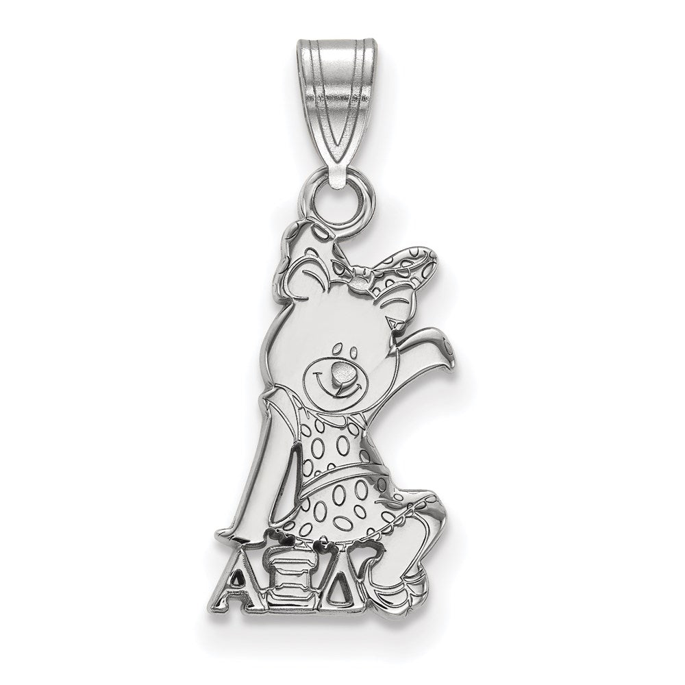 Sterlingsilber Rhodiniert Logoart Alpha Xi Delta Sorority Symbol Klein Anhänger