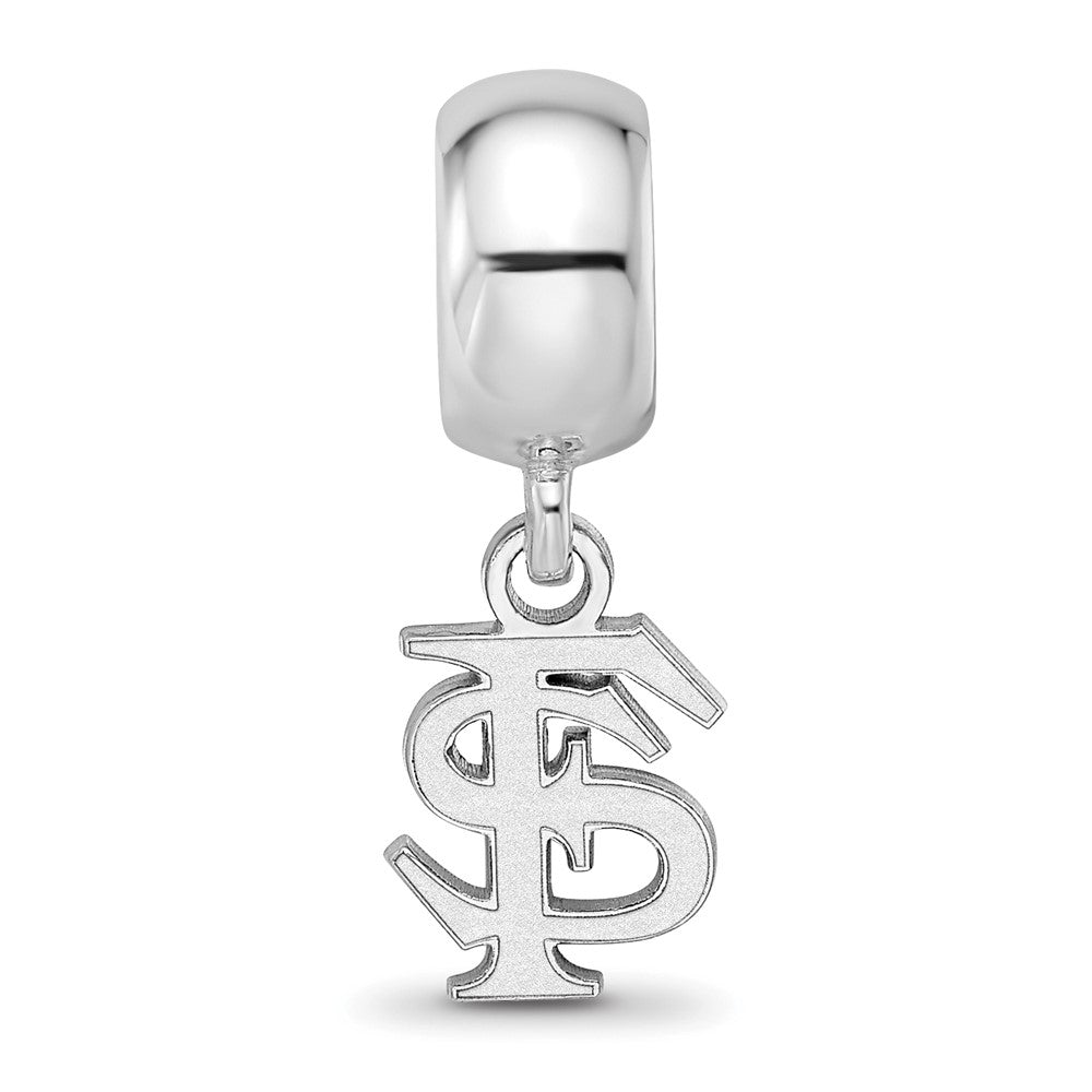 Sterlingsilber Rhodiniert Logoart Florida State University Xs Hängend Perle