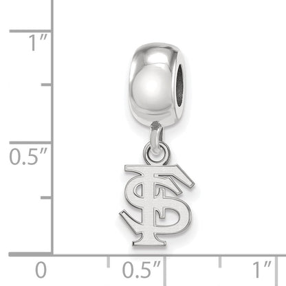 Sterlingsilber Rhodiniert Logoart Florida State University Xs Hängend Perle
