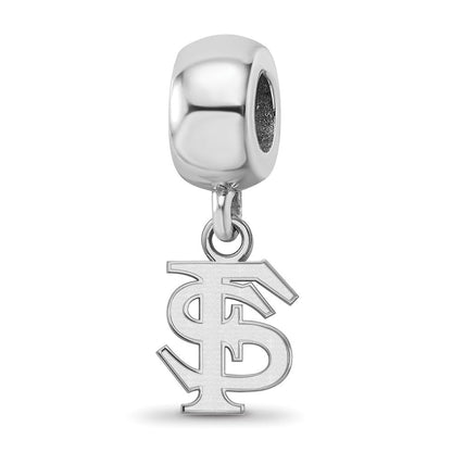 Sterlingsilber Rhodiniert Logoart Florida State University Xs Hängend Perle