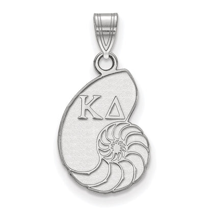 Sterlingsilber Rhodiniert Logoart Kappa Delta Sorority Symbol Klein Anhänger