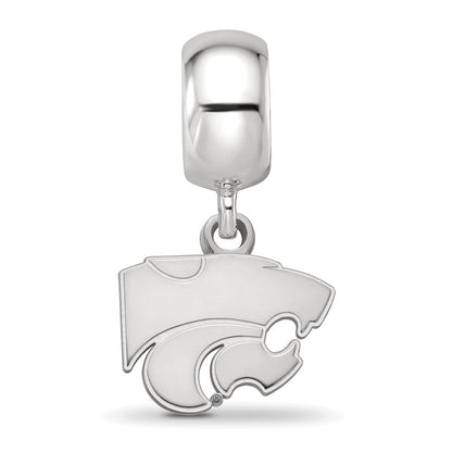 Sterlingsilber Rhodiniert Logoart Kansas State University Xs Hängend Perle