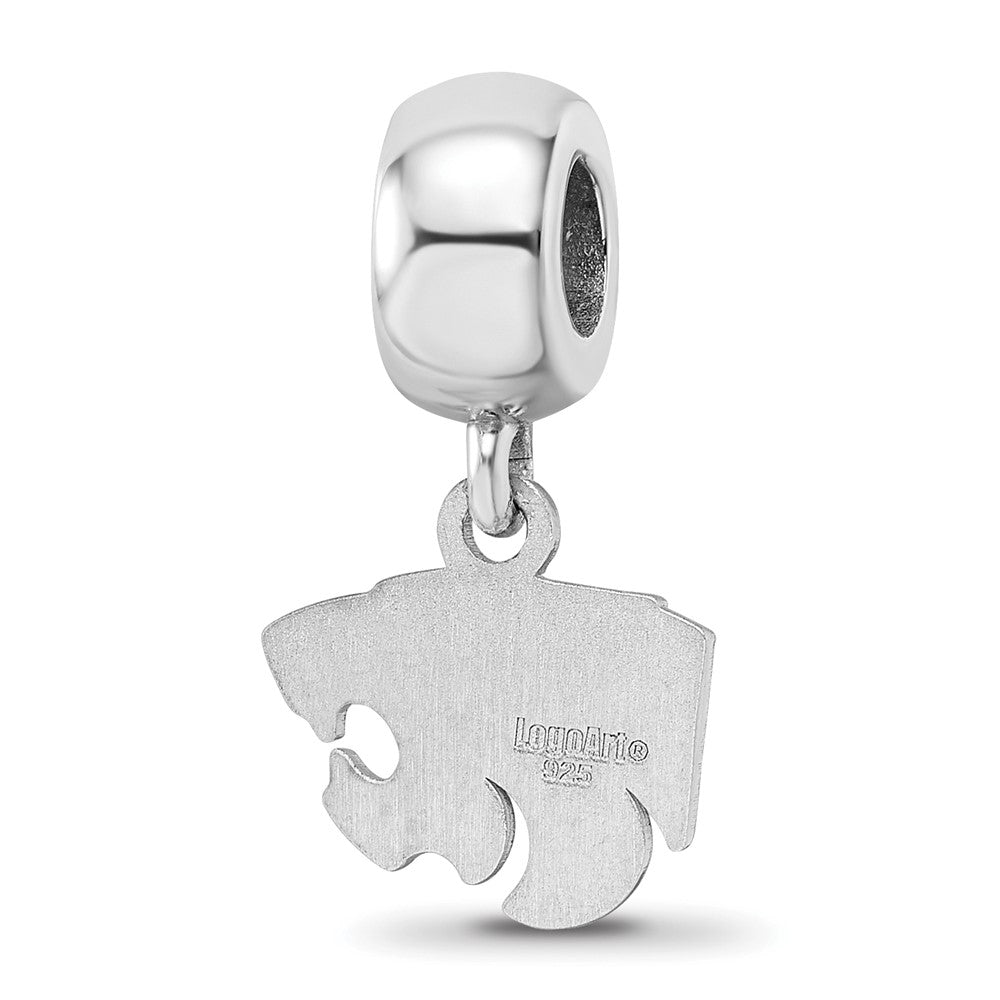 Sterlingsilber Rhodiniert Logoart Kansas State University Xs Hängend Perle
