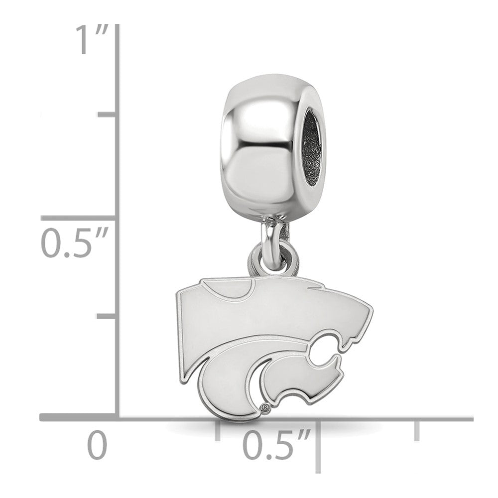 Sterlingsilber Rhodiniert Logoart Kansas State University Xs Hängend Perle