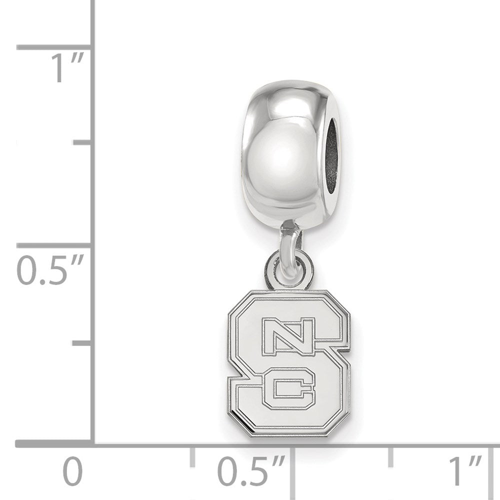 Sterlingsilber Rhodiniert Logoart North Carolina State U. Xs Hängend Perle