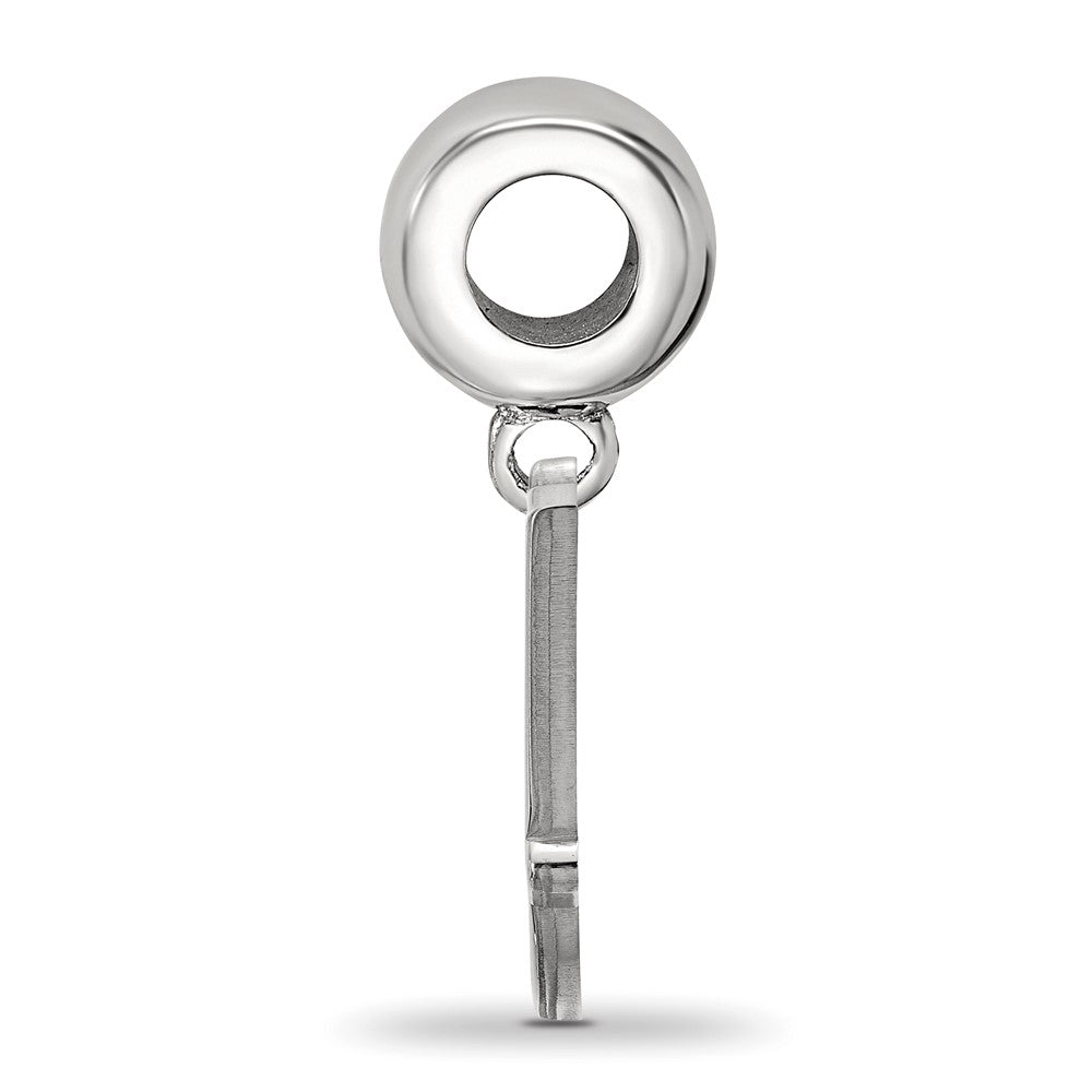 Sterlingsilber Rhodiniert Logoart Oklahoma State U. Klein Hängend Perle