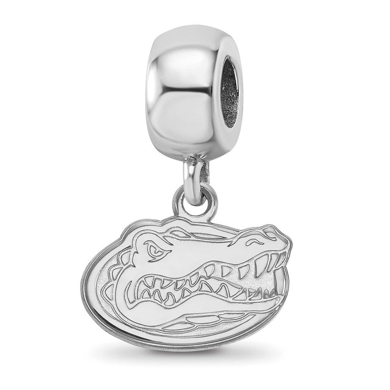 Sterlingsilber Rhodiniert Logoart U. Of Florida Gator Xs Hängend Perle