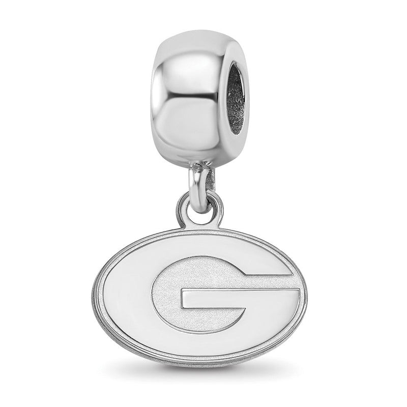 Sterlingsilber Rhodiniert Logoart University Of Georgia Xs Hängend Perle