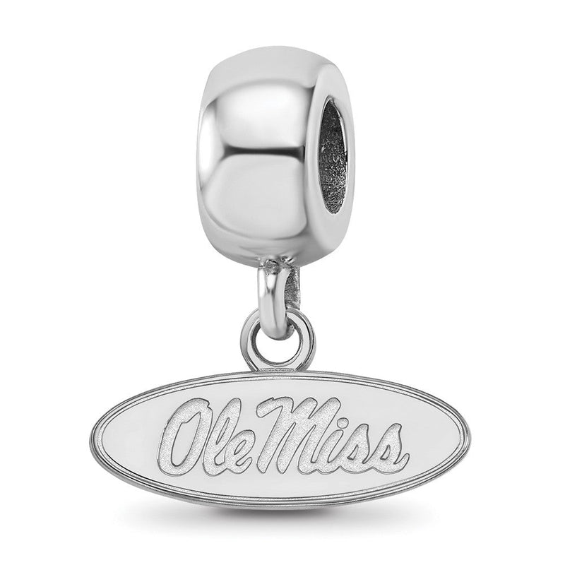 Sterlingsilber Rhodiniert Logoart U. Of Mississippi Xs Hängend Perle