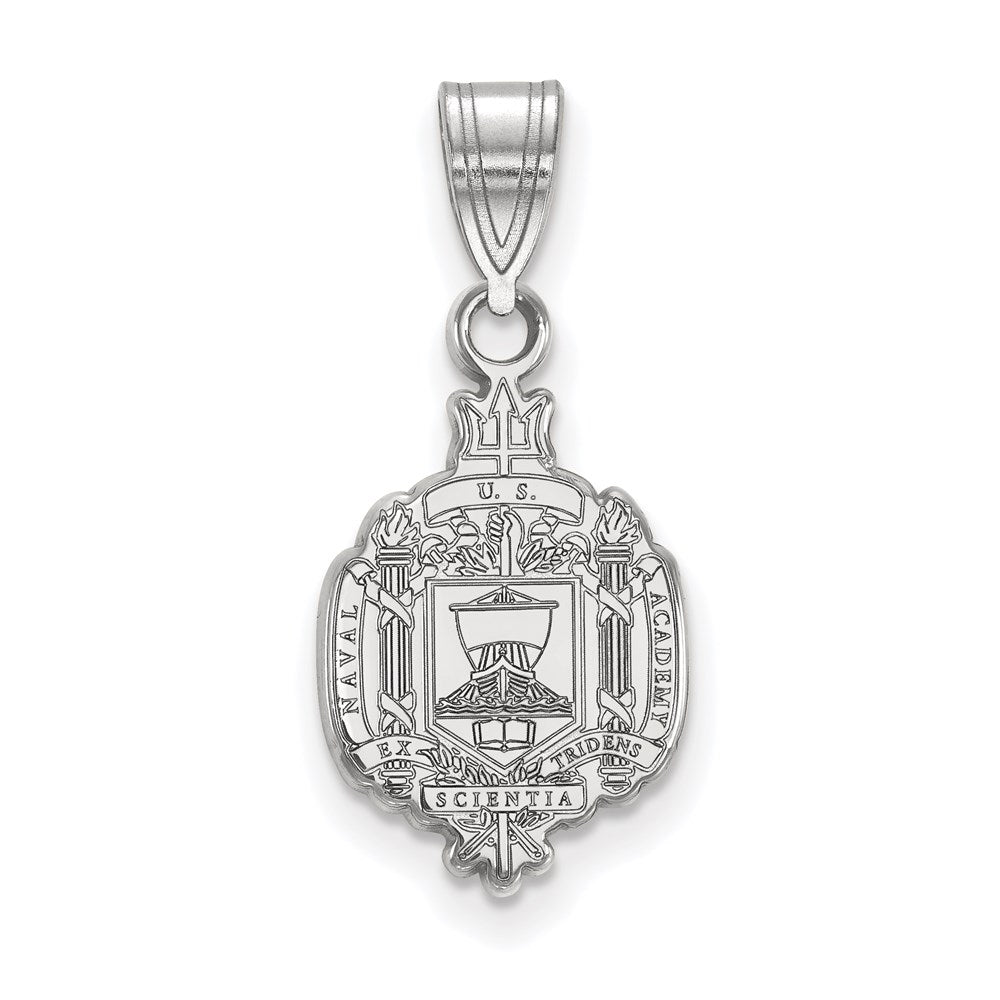 Sterlingsilber Rhodiniert Logoart Us Naval Akademie Mittel Wappen Anhänger