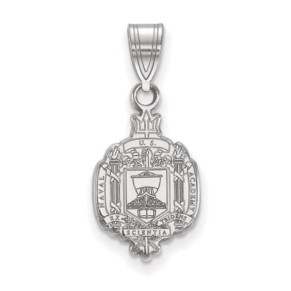 Sterlingsilber Rhodiniert Logoart Us Naval Akademie Mittel Wappen Anhänger