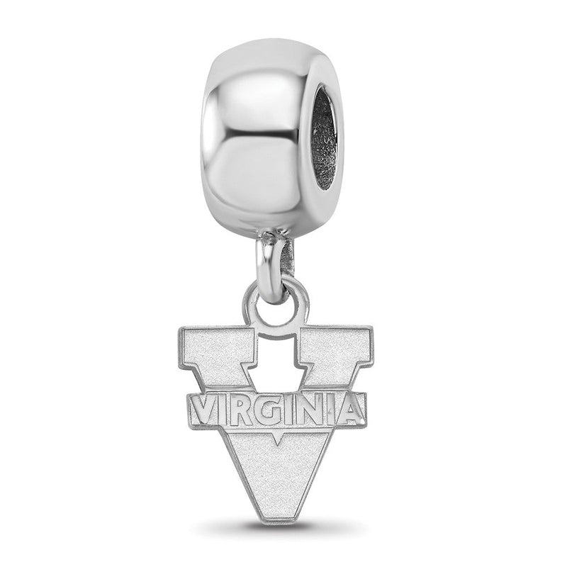 Sterlingsilber Rhodiniert Logoart University Of Virginia Xs Hängend Perle