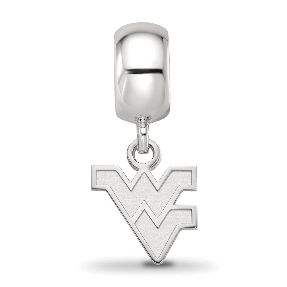 Sterlingsilber Rhodiniert Logoart West Virginia Universität. Xs Hängend Perle