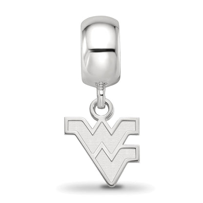 Sterlingsilber Rhodiniert Logoart West Virginia Universität. Xs Hängend Perle