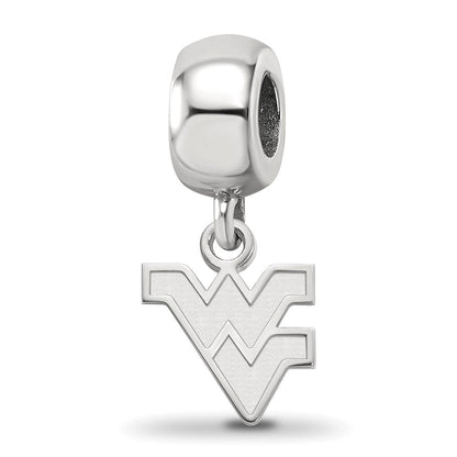Sterlingsilber Rhodiniert Logoart West Virginia Universität. Xs Hängend Perle