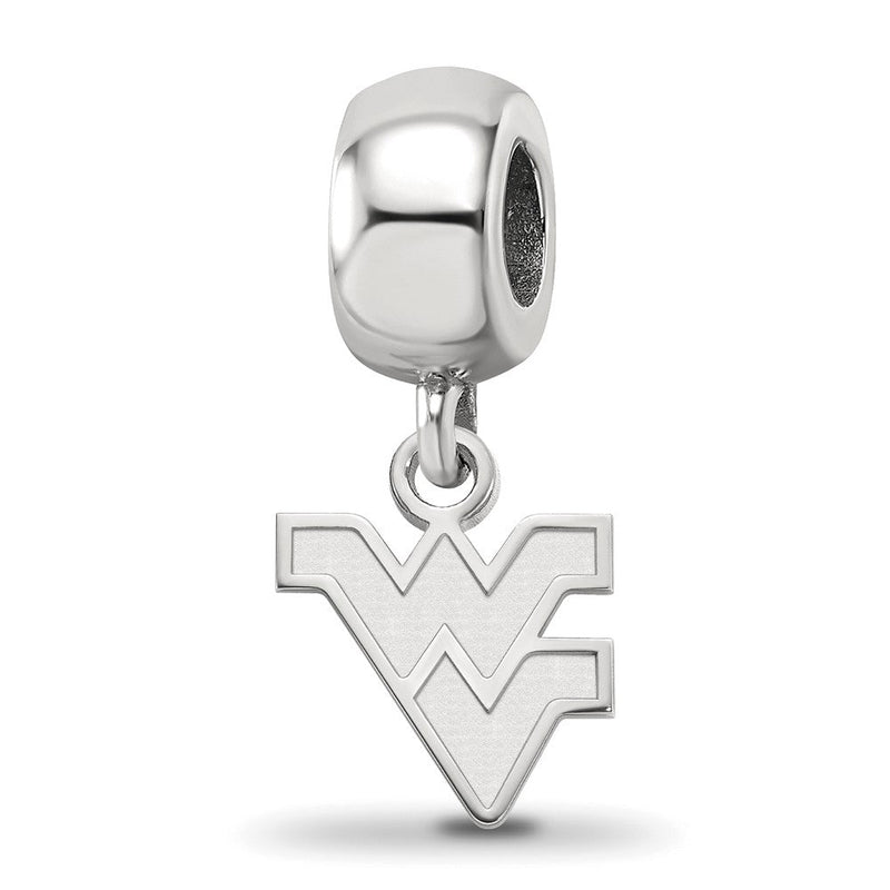Sterlingsilber Rhodiniert Logoart West Virginia Universität. Xs Hängend Perle