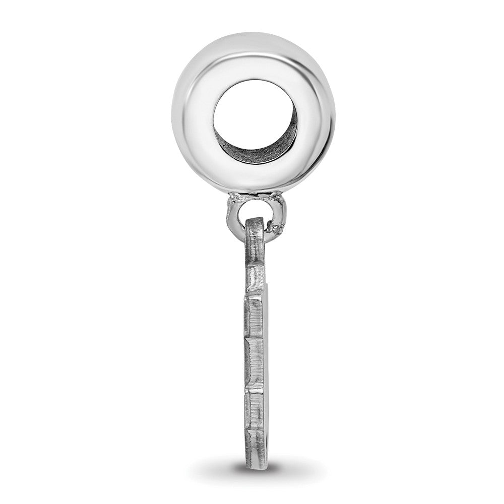 Sterlingsilber Rhodiniert Logoart Auburn University Klein Hängend Perle