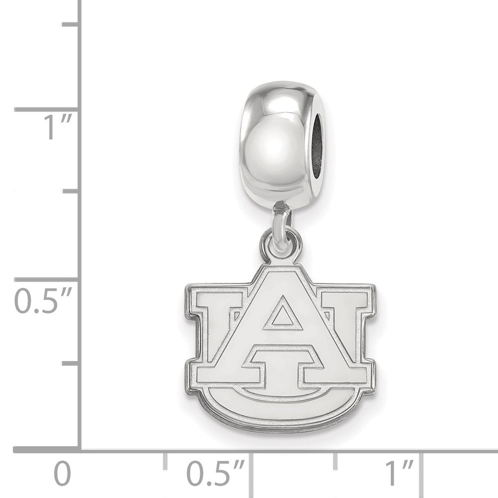 Sterlingsilber Rhodiniert Logoart Auburn University Klein Hängend Perle