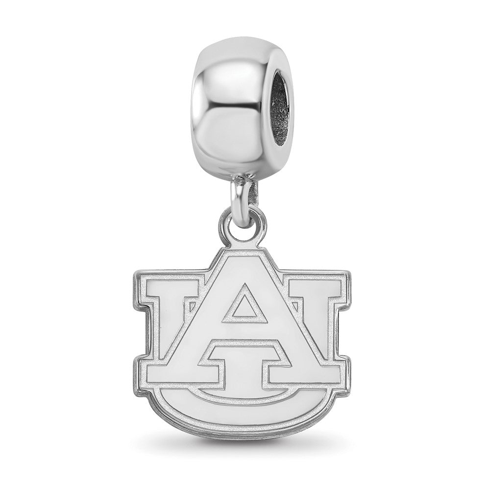 Sterlingsilber Rhodiniert Logoart Auburn University Klein Hängend Perle