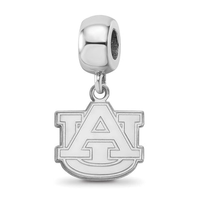 Sterlingsilber Rhodiniert Logoart Auburn University Klein Hängend Perle