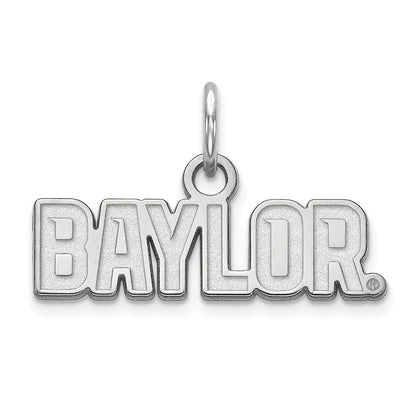Sterlingsilber Rhodiniert Logoart Baylor University Extra Klein Anhänger