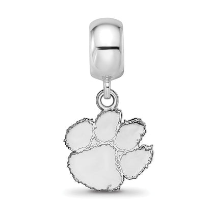 Sterlingsilber Rhodiniert Logoart Clemson University Sm Hängend Perle