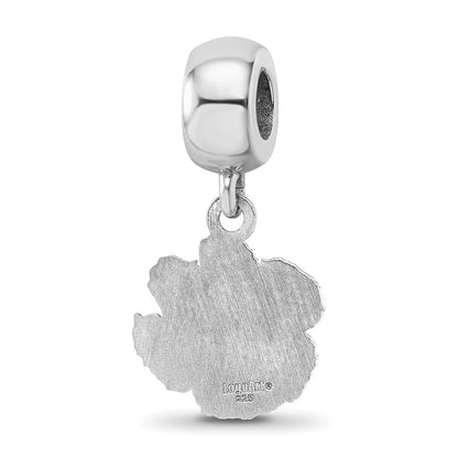 Sterlingsilber Rhodiniert Logoart Clemson University Sm Hängend Perle