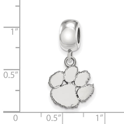 Sterlingsilber Rhodiniert Logoart Clemson University Sm Hängend Perle